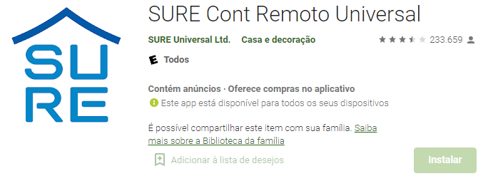 App Controle Remoto